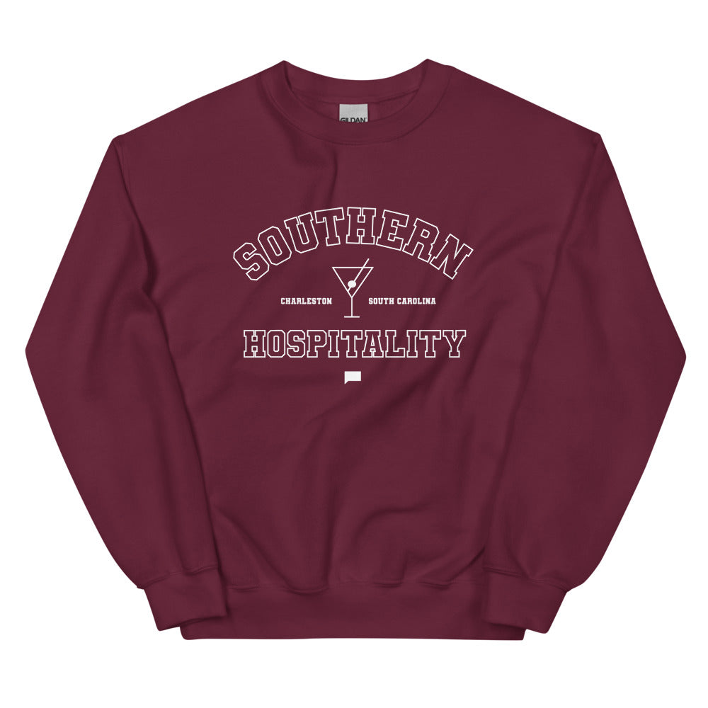 Southern Hospitality Varsity Charleston, SC Crewneck