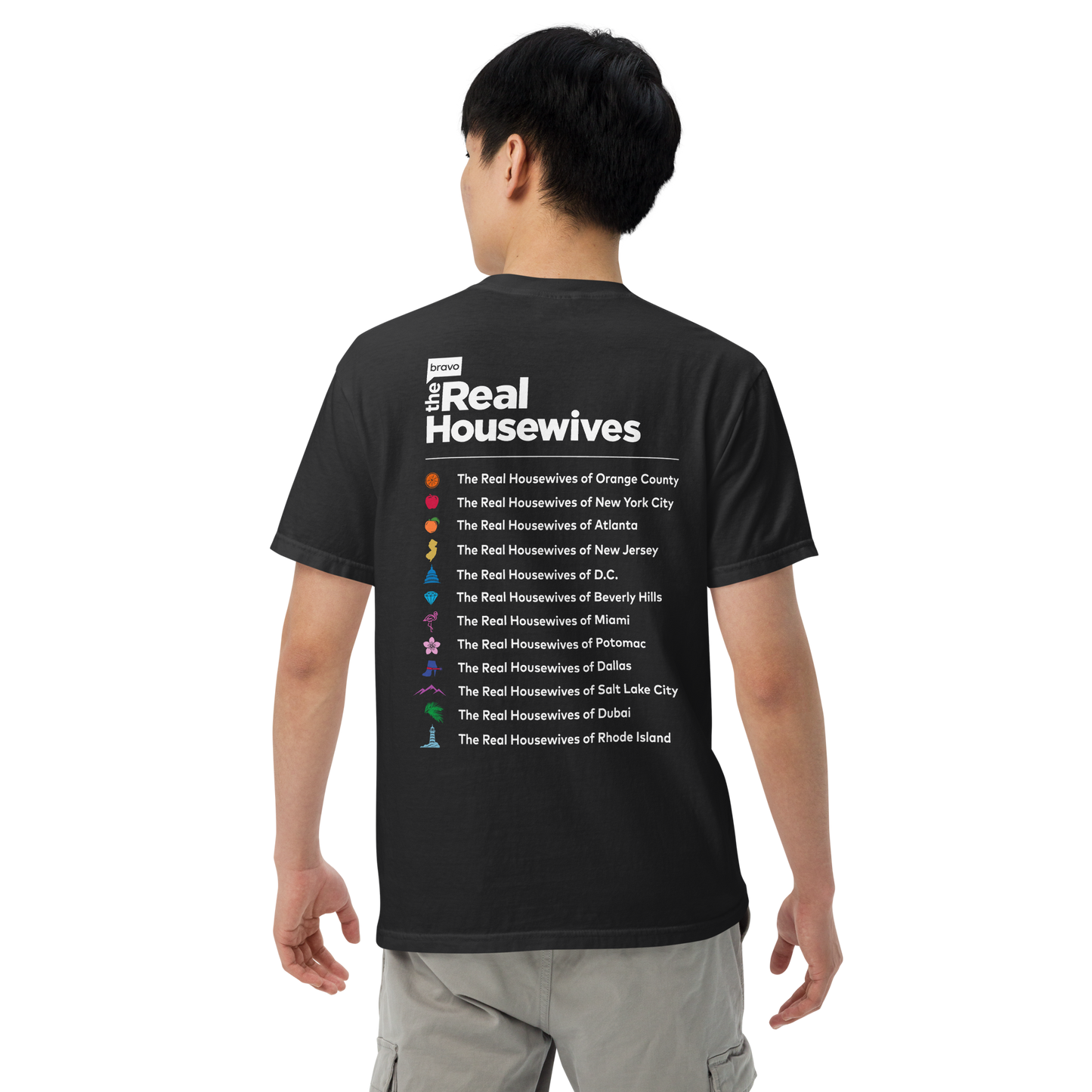 The Real Housewives 20th Anniversary T-Shirt Show Lineup