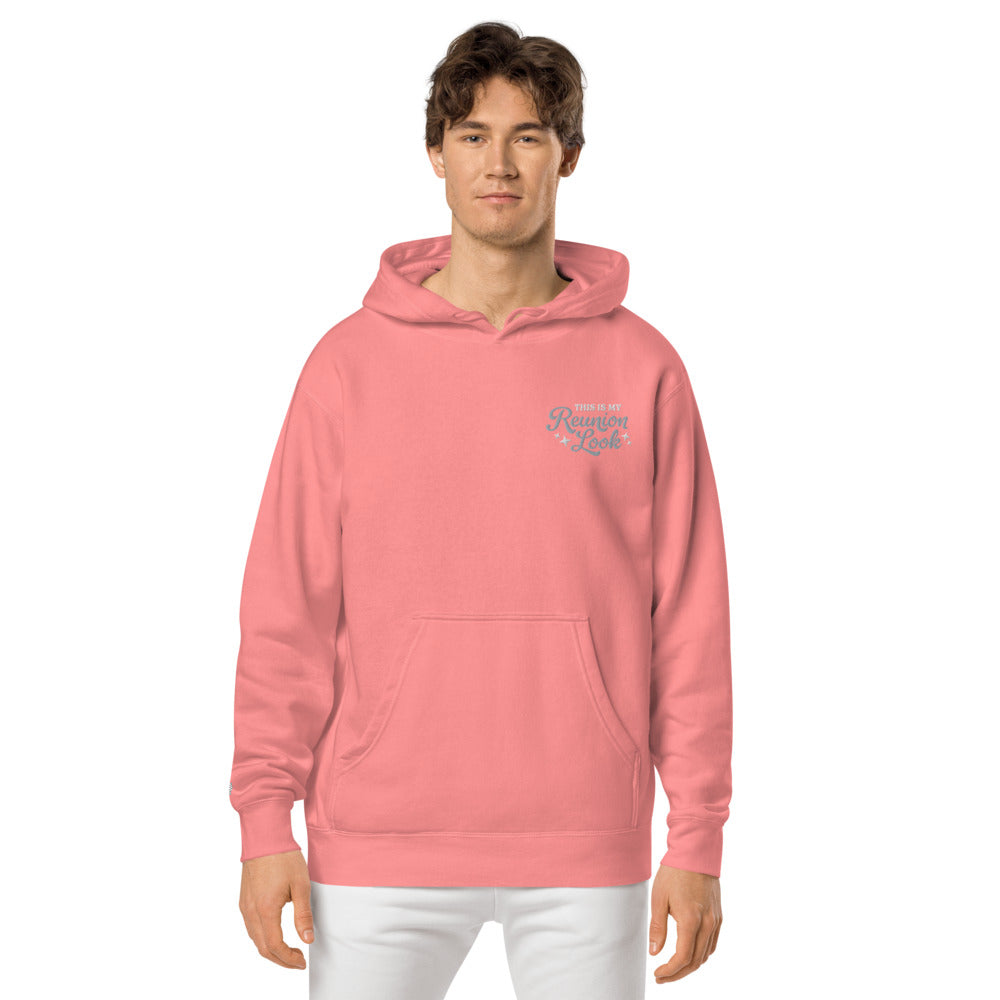 Pink embroidered hoodie best sale