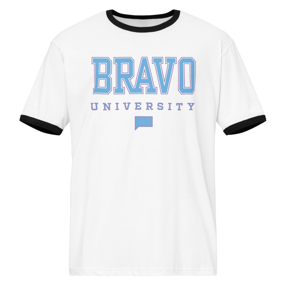 Bravo Gear Ringer T-Shirt Bravo University White / Black