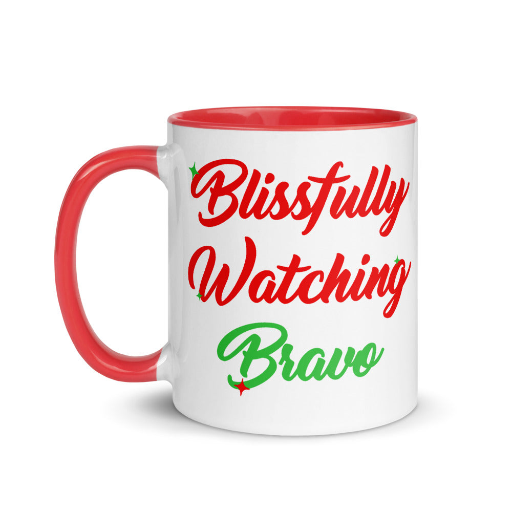 Blissfully Watching Bravo Two Tone Mug