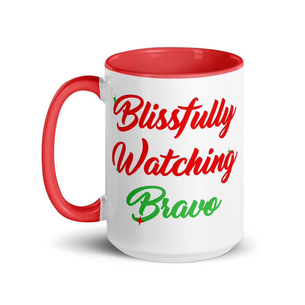 Blissfully Watching Bravo Two Tone Mug