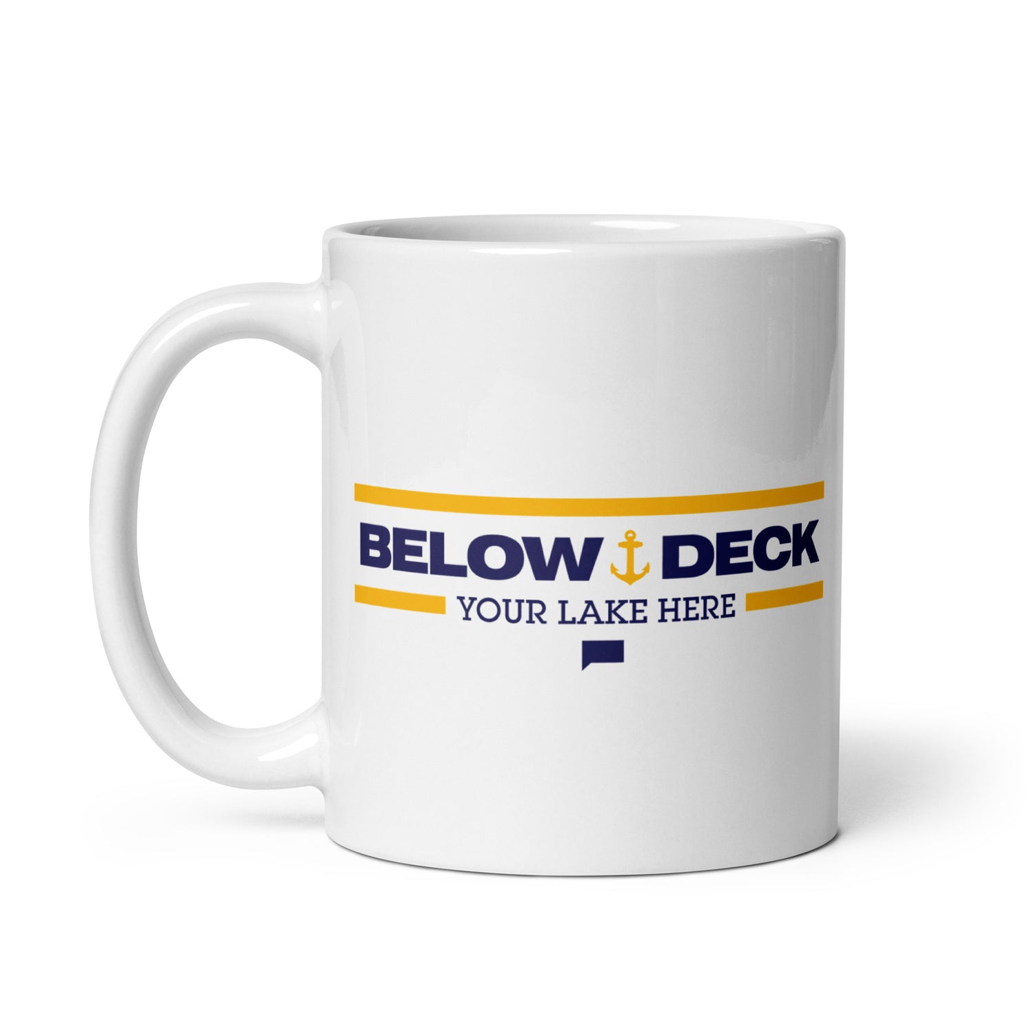 Below Deck Mug Personalized Lake