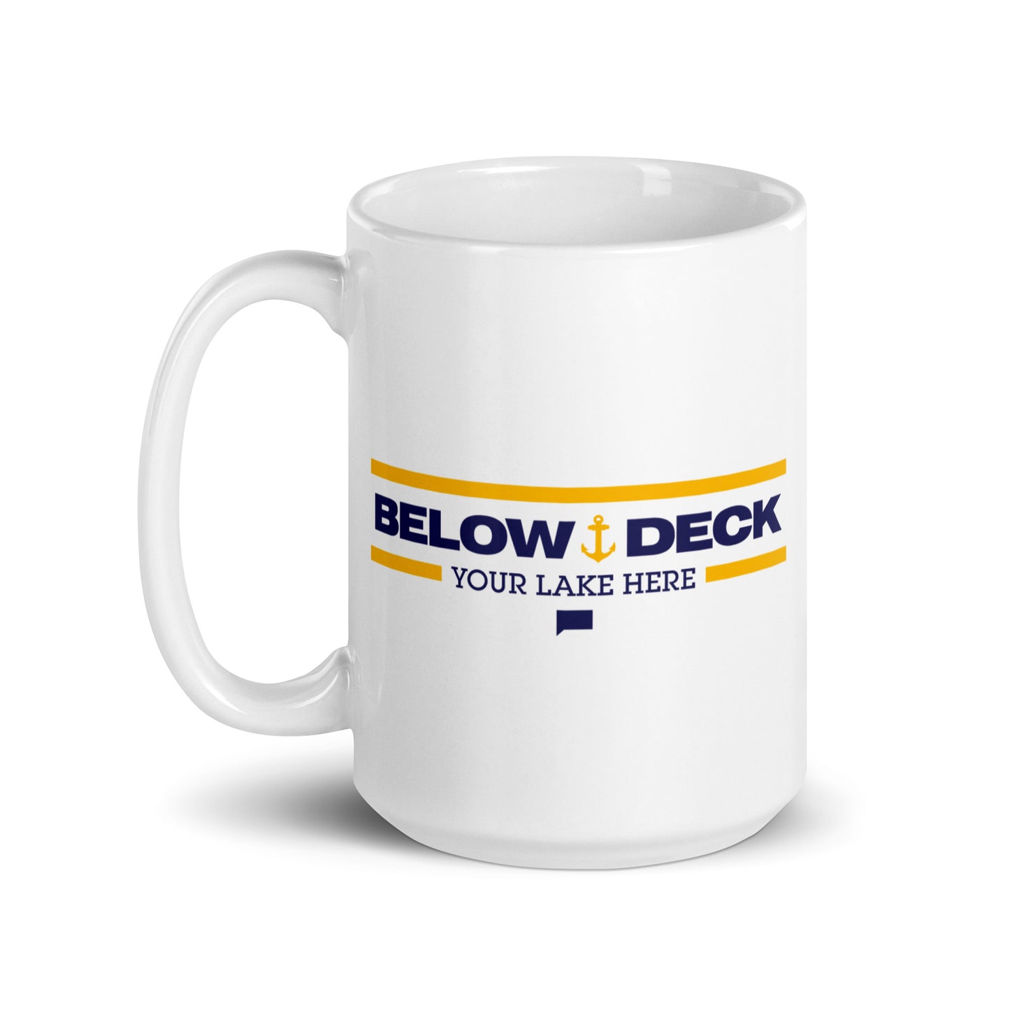 Below Deck Mug Personalized Lake