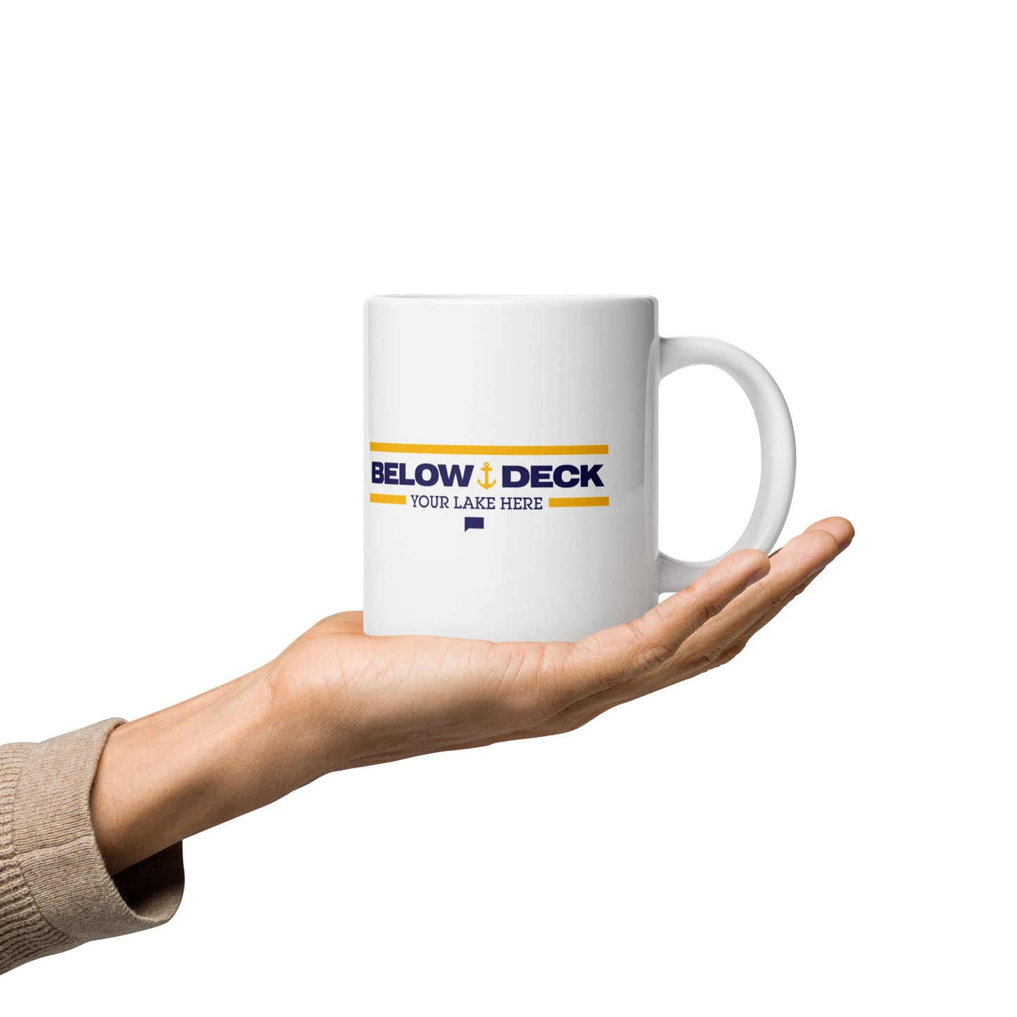 Below Deck Mug Personalized Lake