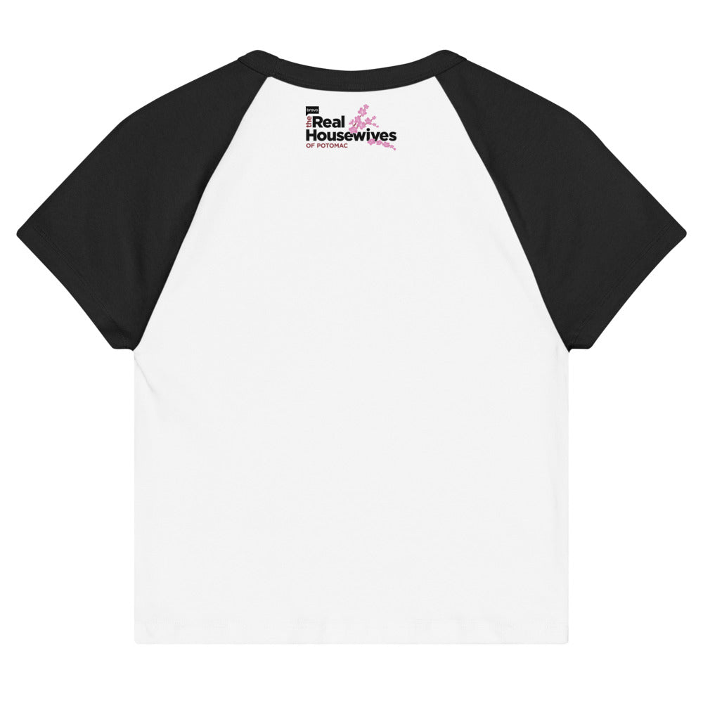 The Real Housewives of Potomac Toodle-doo Women's Raglan Tee White/black