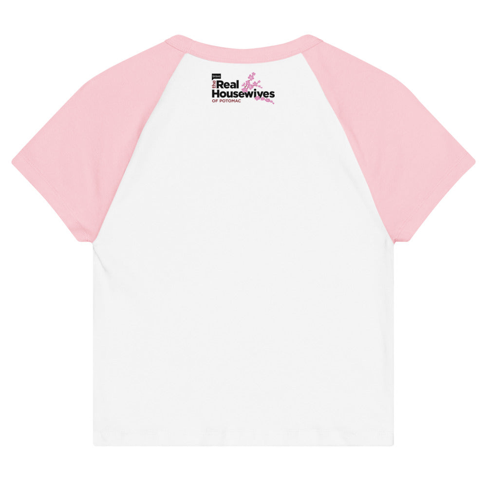 The Real Housewives of Potomac Toodle-doo Women's Raglan Tee White/pink