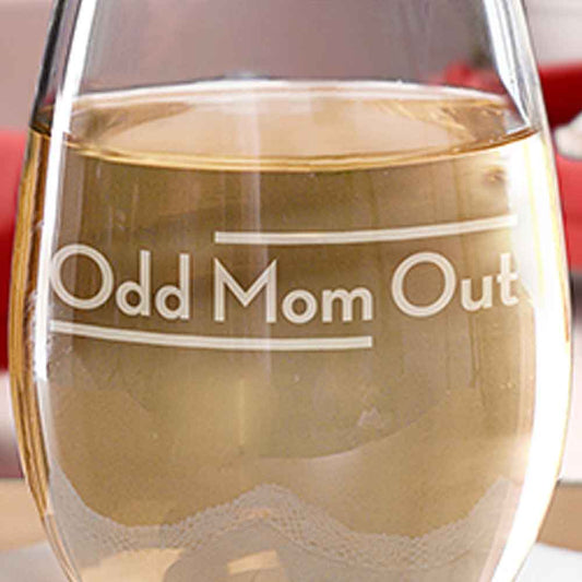 Odd Mom Out Stemless Wine Glass - Set of 2