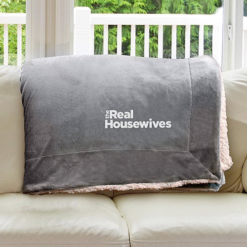 The Real Housewives Soft Sherpa Embroidered Blanket-0