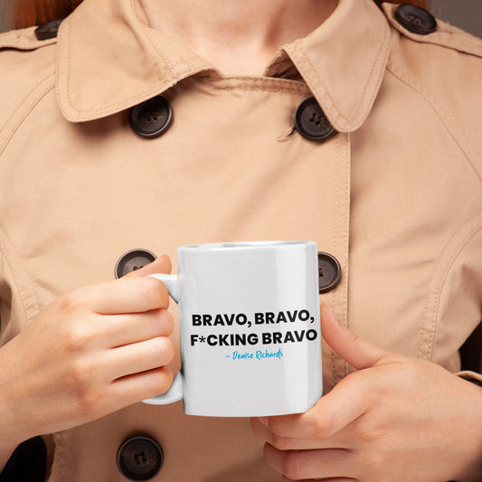 The Real Housewives of Beverly Hills Bravo, Bravo, F*cking Bravo White Mug