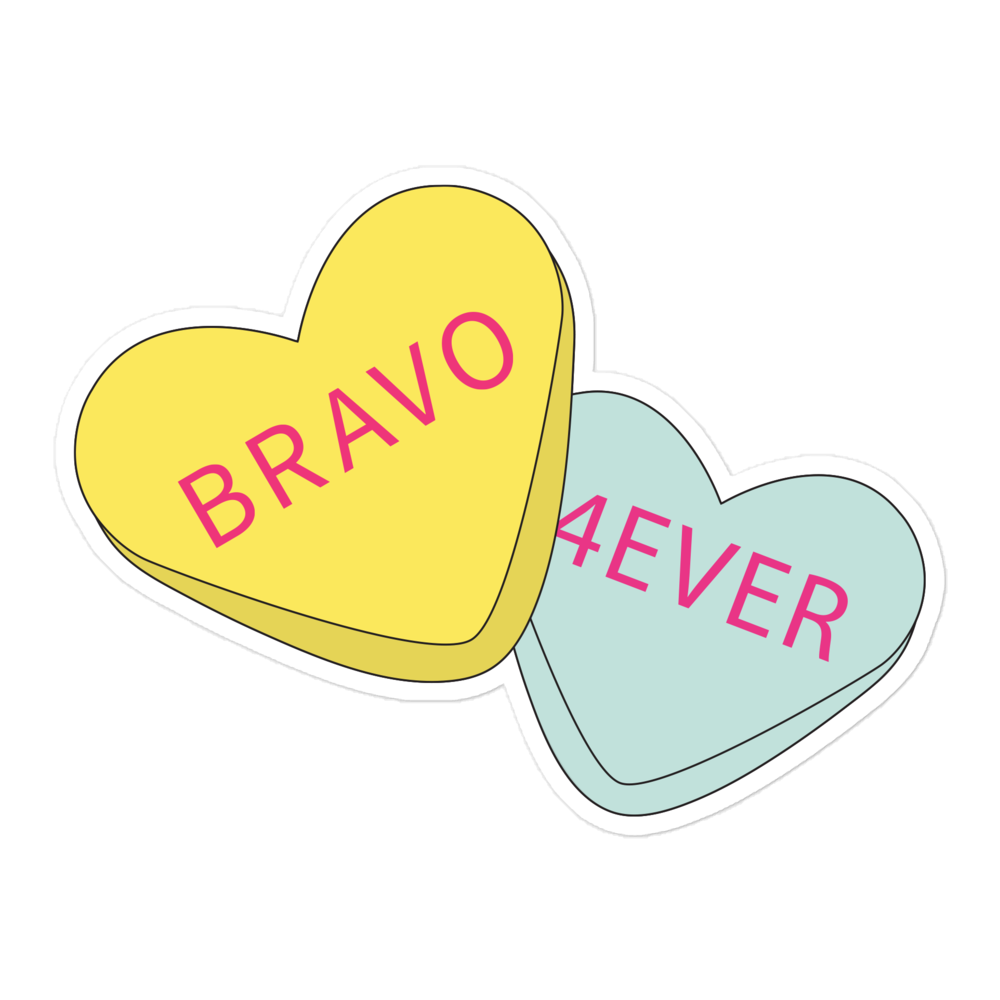 Bravo Gear Bravo 4ever Heart Candy Die Cut Sticker