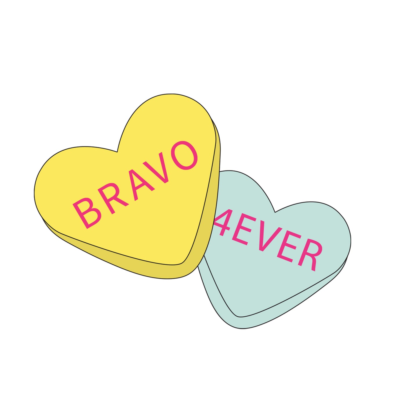 Bravo 4ever Heart Candy White Mug