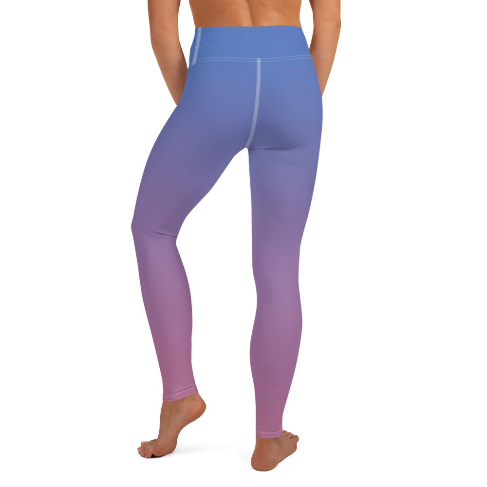 Bravo Blue Ombre Women's Yoga Leggings