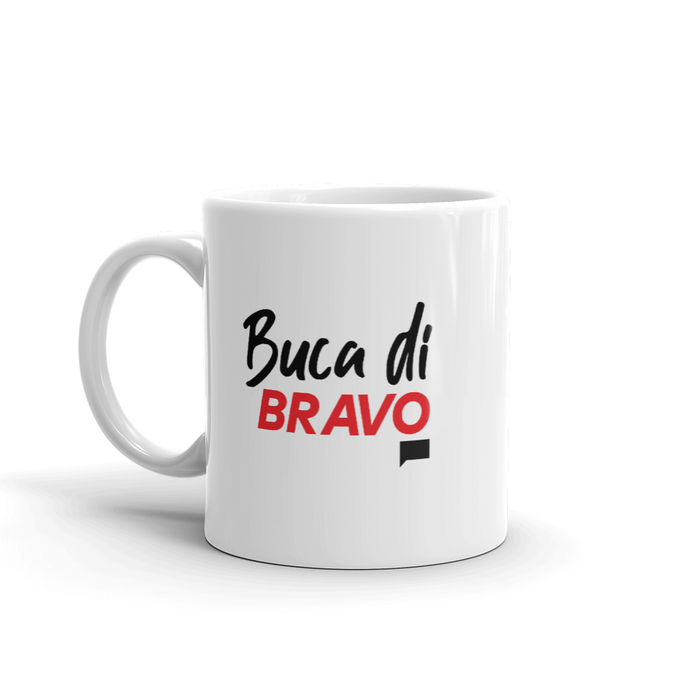 Buca Di Bravo White Mug