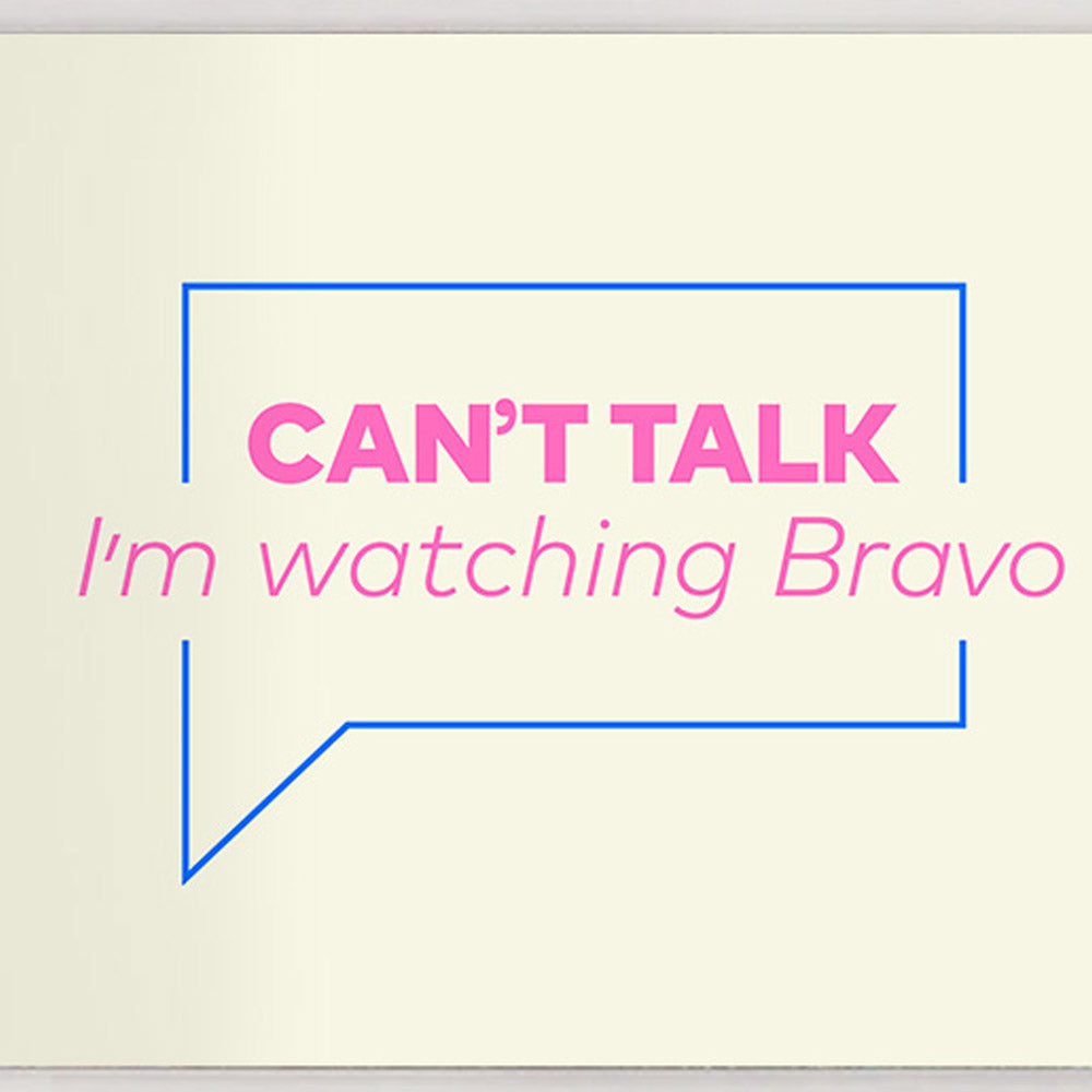 Bravo Can't Talk Acrylic Tray