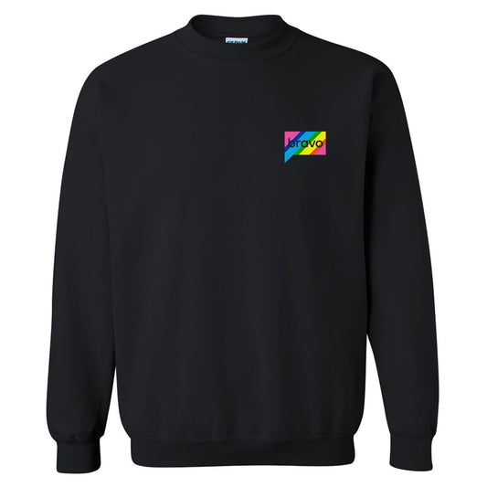 Bravo Gear Rainbow Logo Fleece Crewneck Sweatshirt