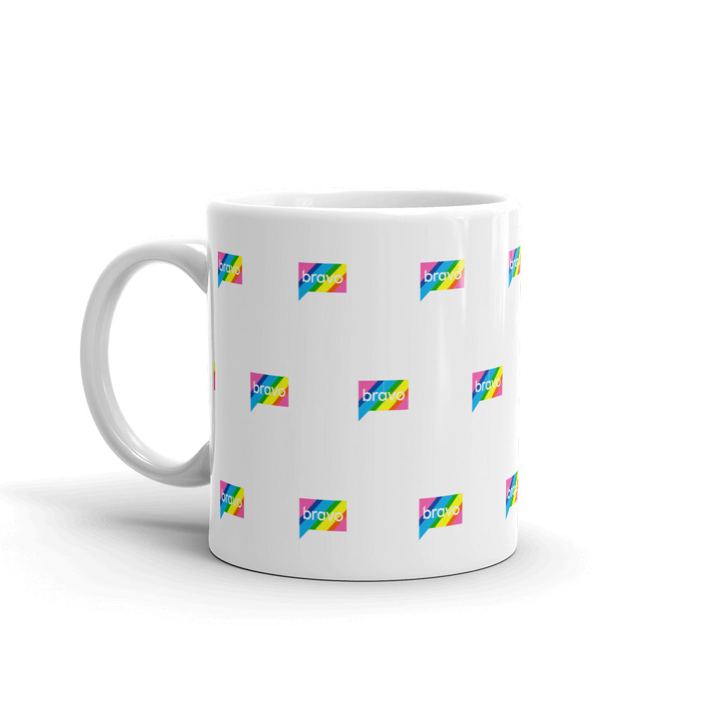 Bravo Gear Rainbow Logo White Mug