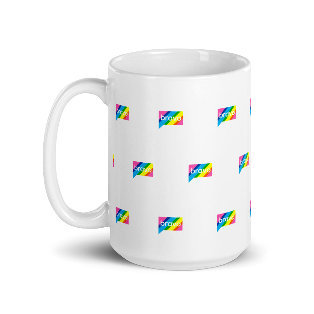 Bravo Gear Rainbow Logo White Mug