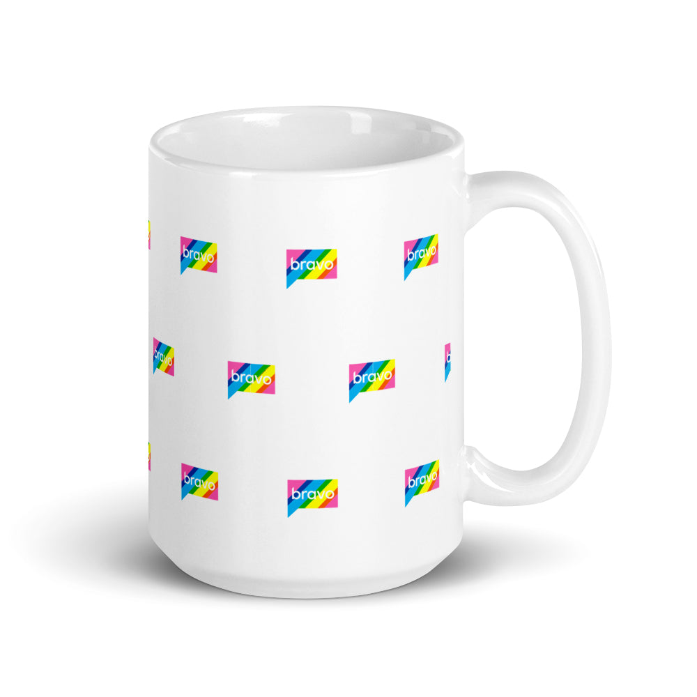 Bravo Gear Rainbow Logo White Mug