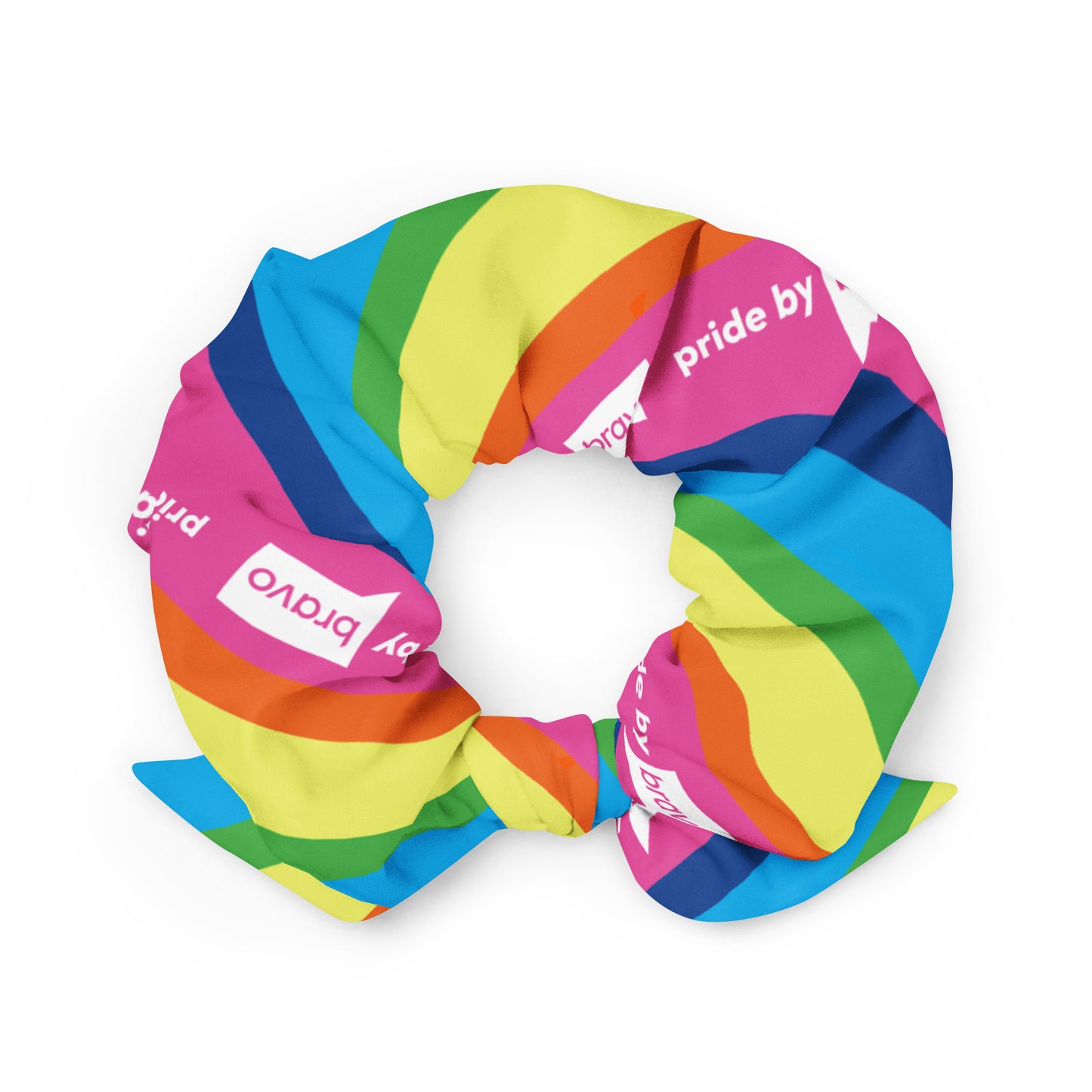 Pride by Bravo Rainbow Scrunchie