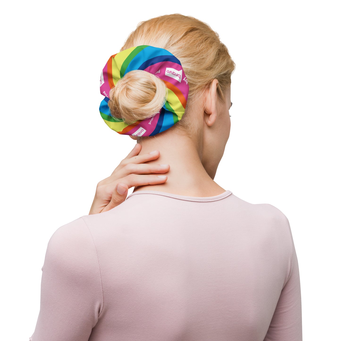 Pride by Bravo Rainbow Scrunchie