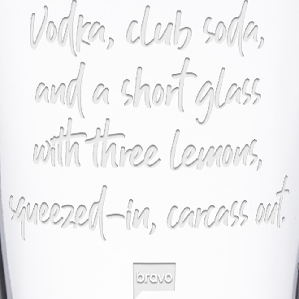 The Real Housewives of Beverly Hills Drink Order Laser Engraved Pint Glass