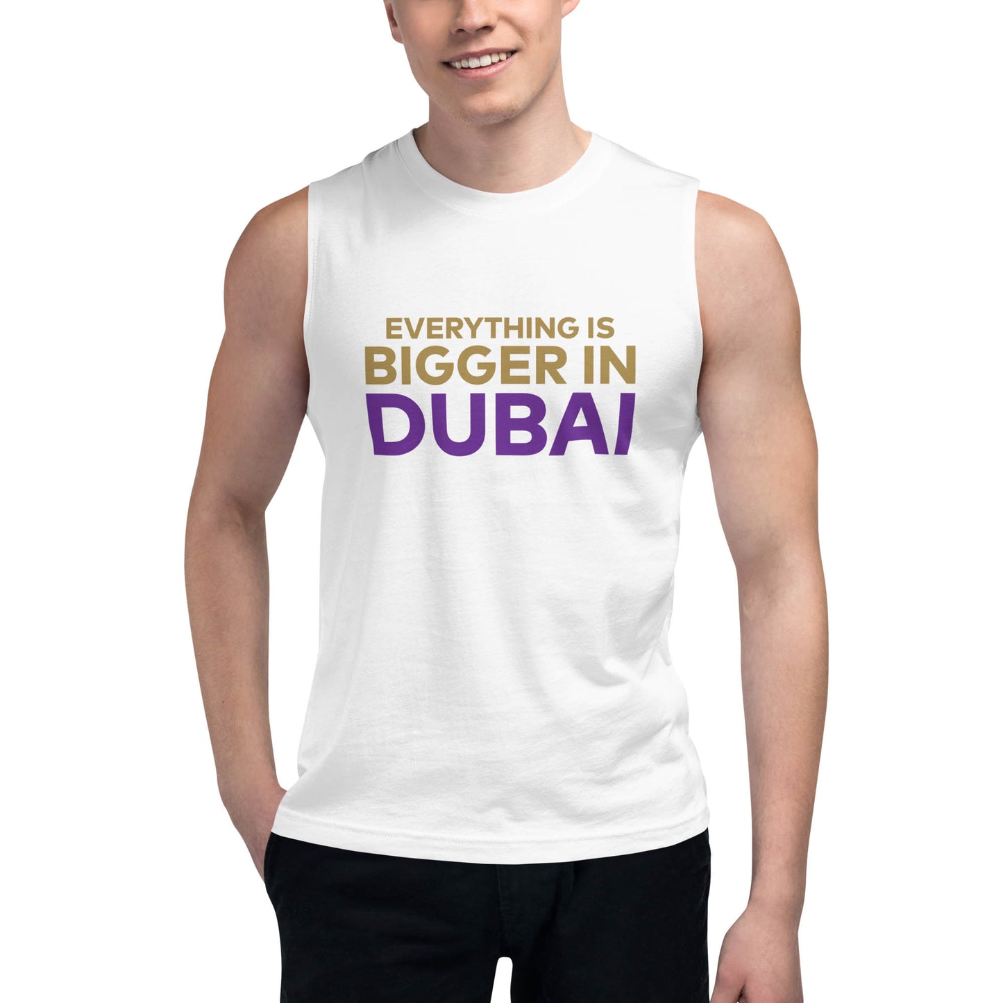 The Real Housewives of Dubai Bigger in Dubai Unisex Tank Top