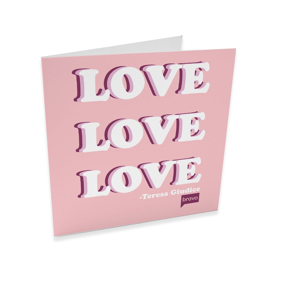 The Real Housewives of New Jersey Love Satin Greeting Card