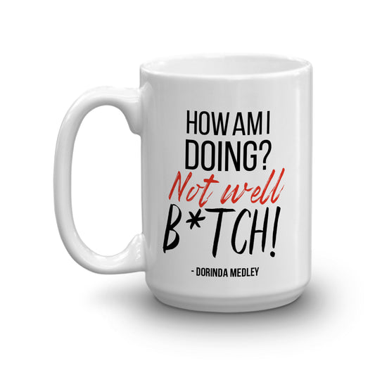 The Real Housewives of New York City How Am I Doing? White Mug-3