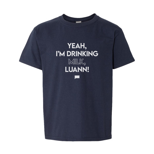 The Real Housewives of New York City Yeah, I'm Drinking Milk, Luann! Kids Short Sleeve T-Shirt