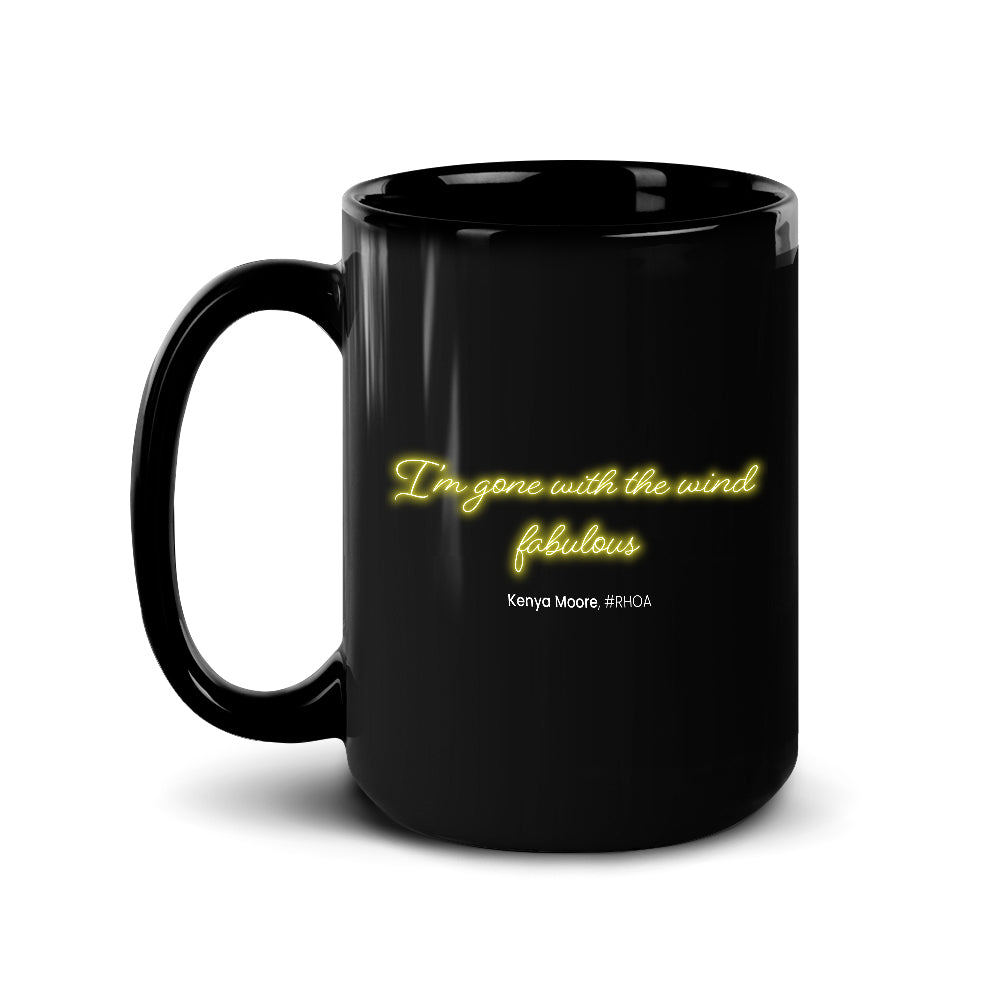 The Real Housewives Museum Collection Gone With The Wind Black Mug