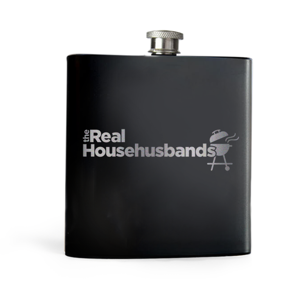 The Real Househusbands Logo Laser Engraved Flask