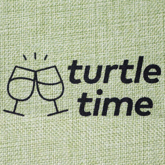 The Real Housewives Turtle Time Linen Wine Bag-1