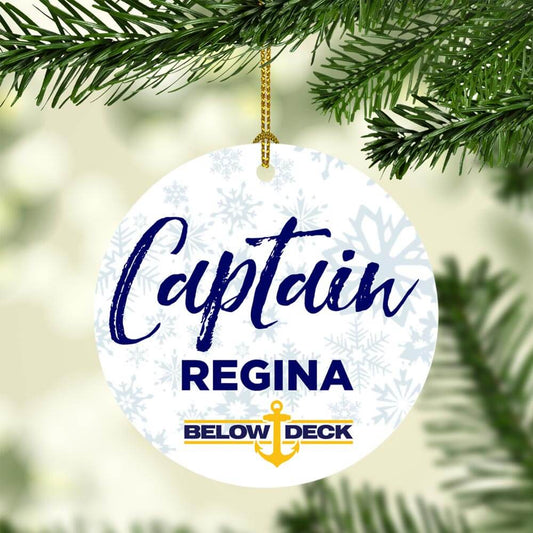 Below Deck Personalized Captain Ornament