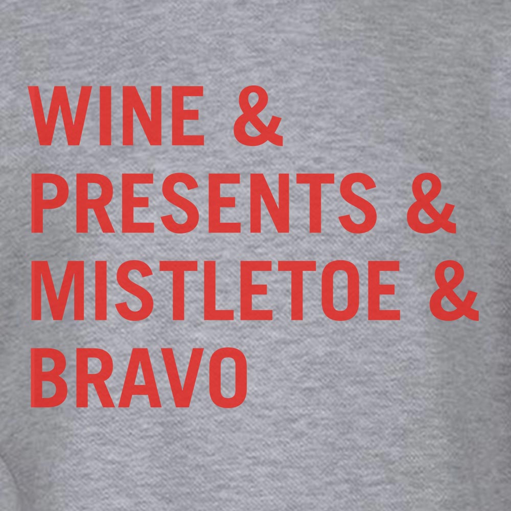 Bravo Holiday Ampersand Fleece Crew Sweatshirt