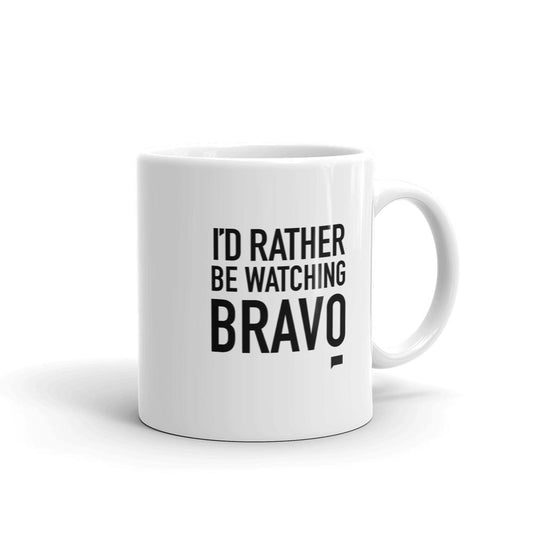 Rather Be Watching Bravo White Mug-0