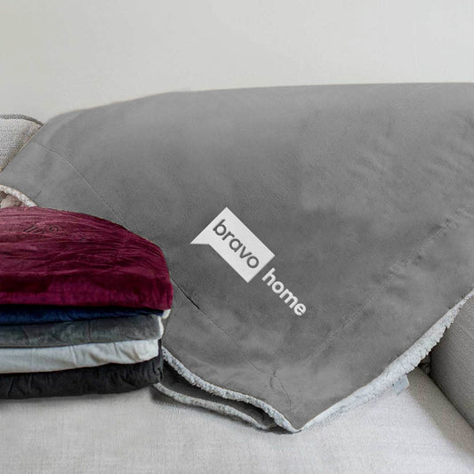 Bravo Home Soft Sherpa Embroidered Blanket-2
