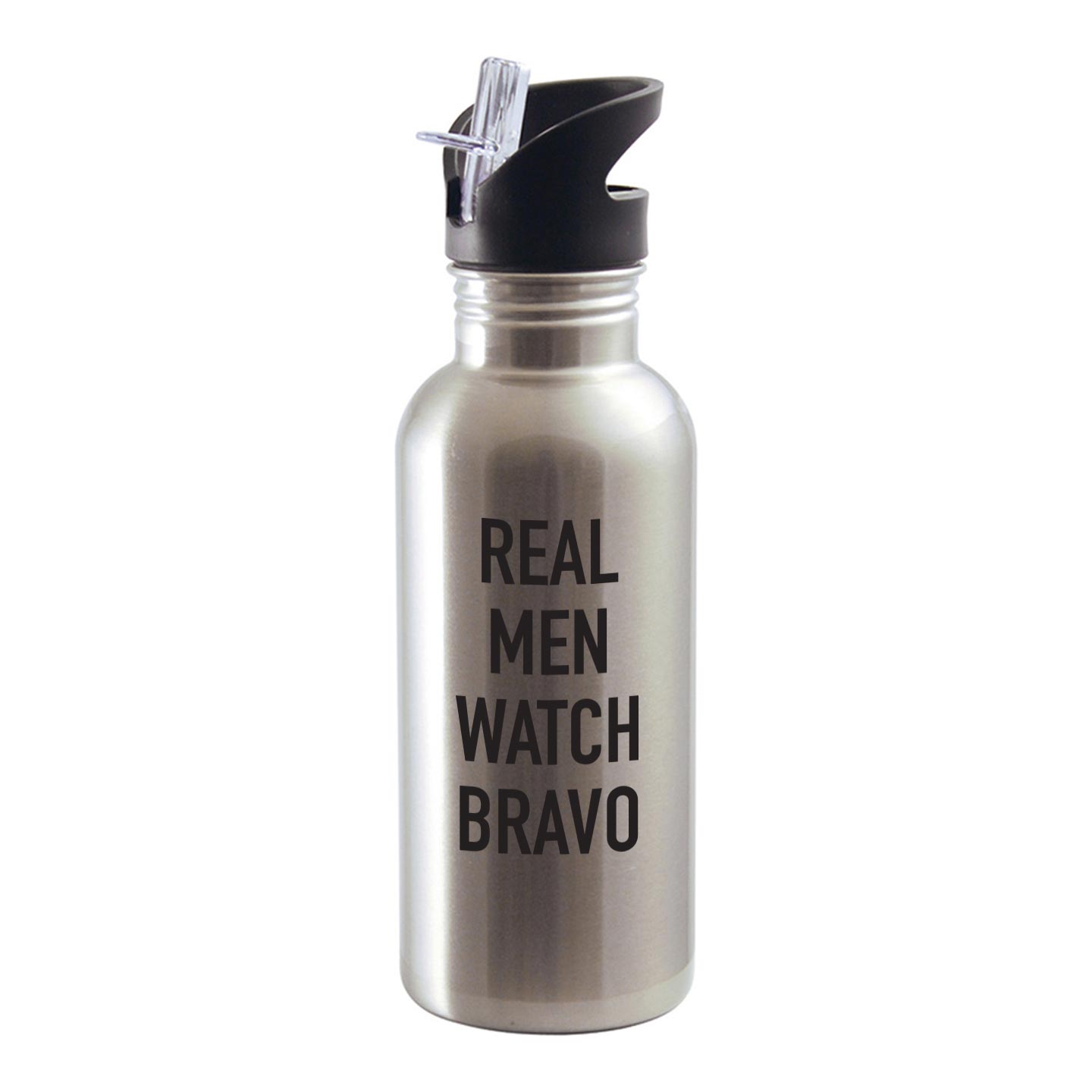 Real Men Watch Bravo Water Bottle