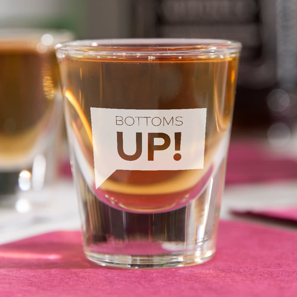 Bravo Gear Bottoms Up! Shot Glass