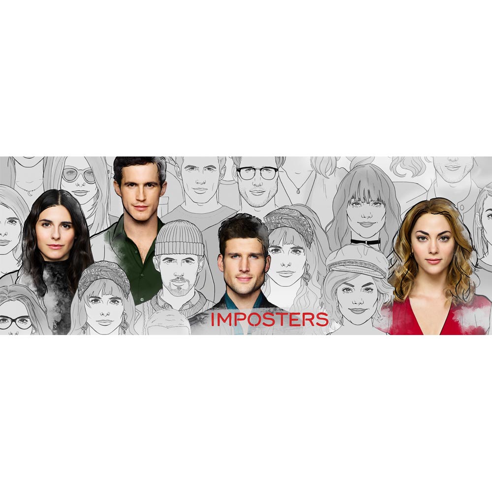 Imposters Full Cast White Mug