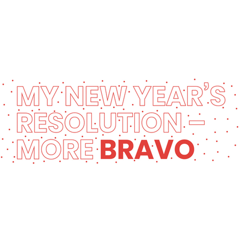 Bravo New Years Resolution 15 oz White Mug