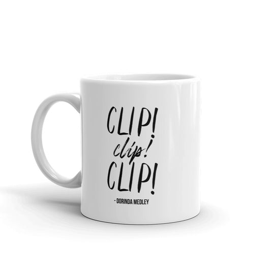 The Real Housewives of New York City Clip! Clip! Clip! Dorinda Medley White Mug-0