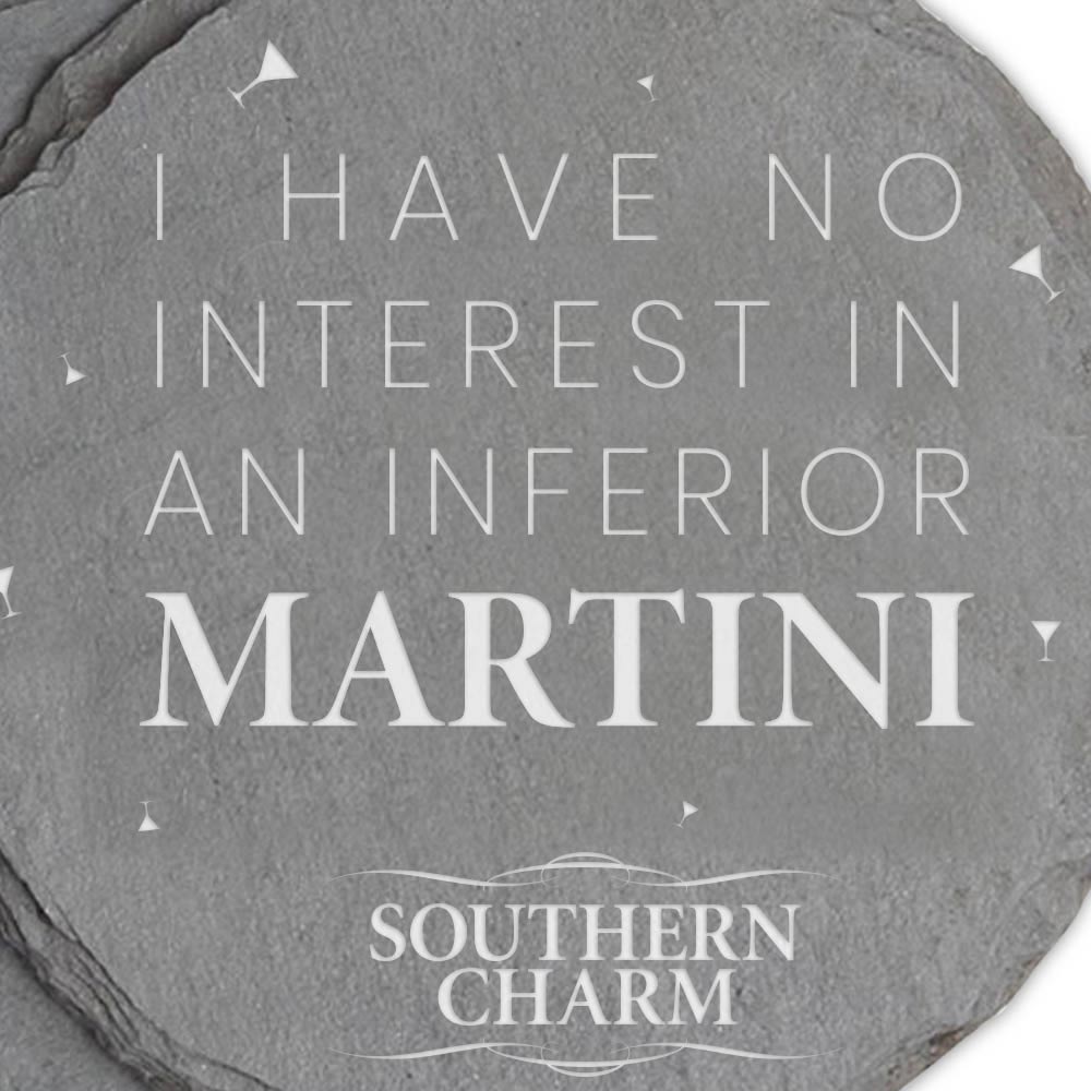 Southern Charm Inferior Martini Coaster Set