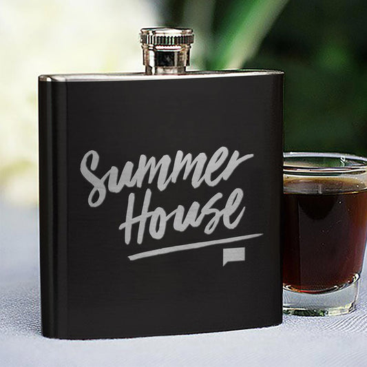 Summer House Logo Flask