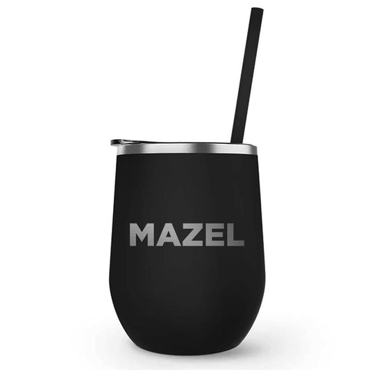 Watch What Happens Live Mazel 12 oz Stainless Steel Wine Tumbler-2